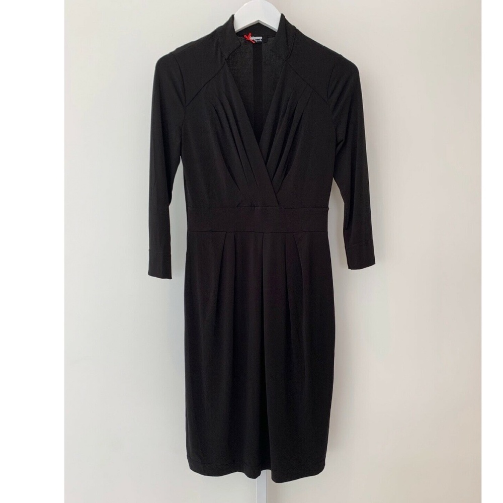 SINEQUANONE BLACK FAUX WRAP DRESS SIZE SMALL NWOTS